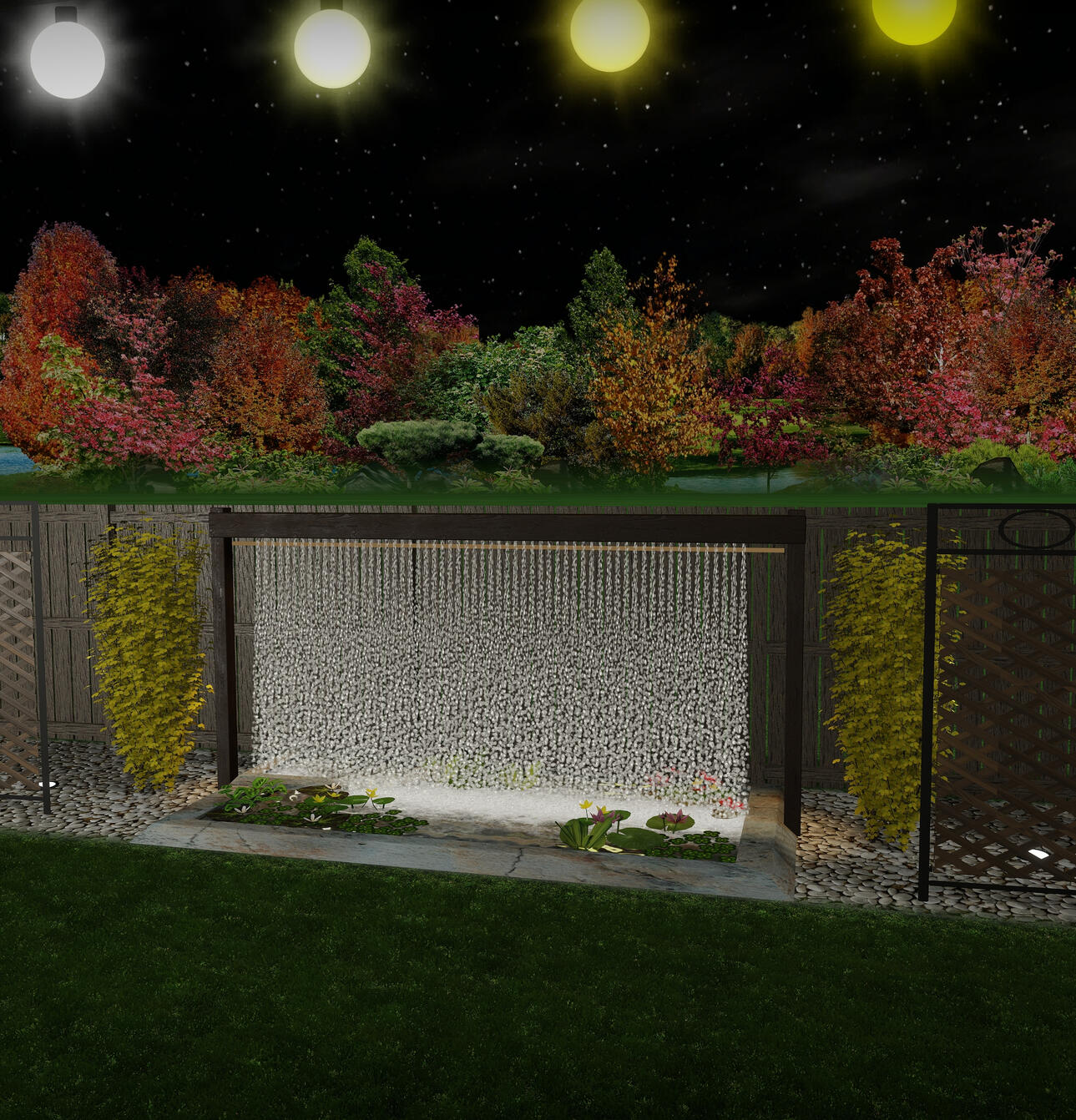 Water Curtain | nocturnal reflections