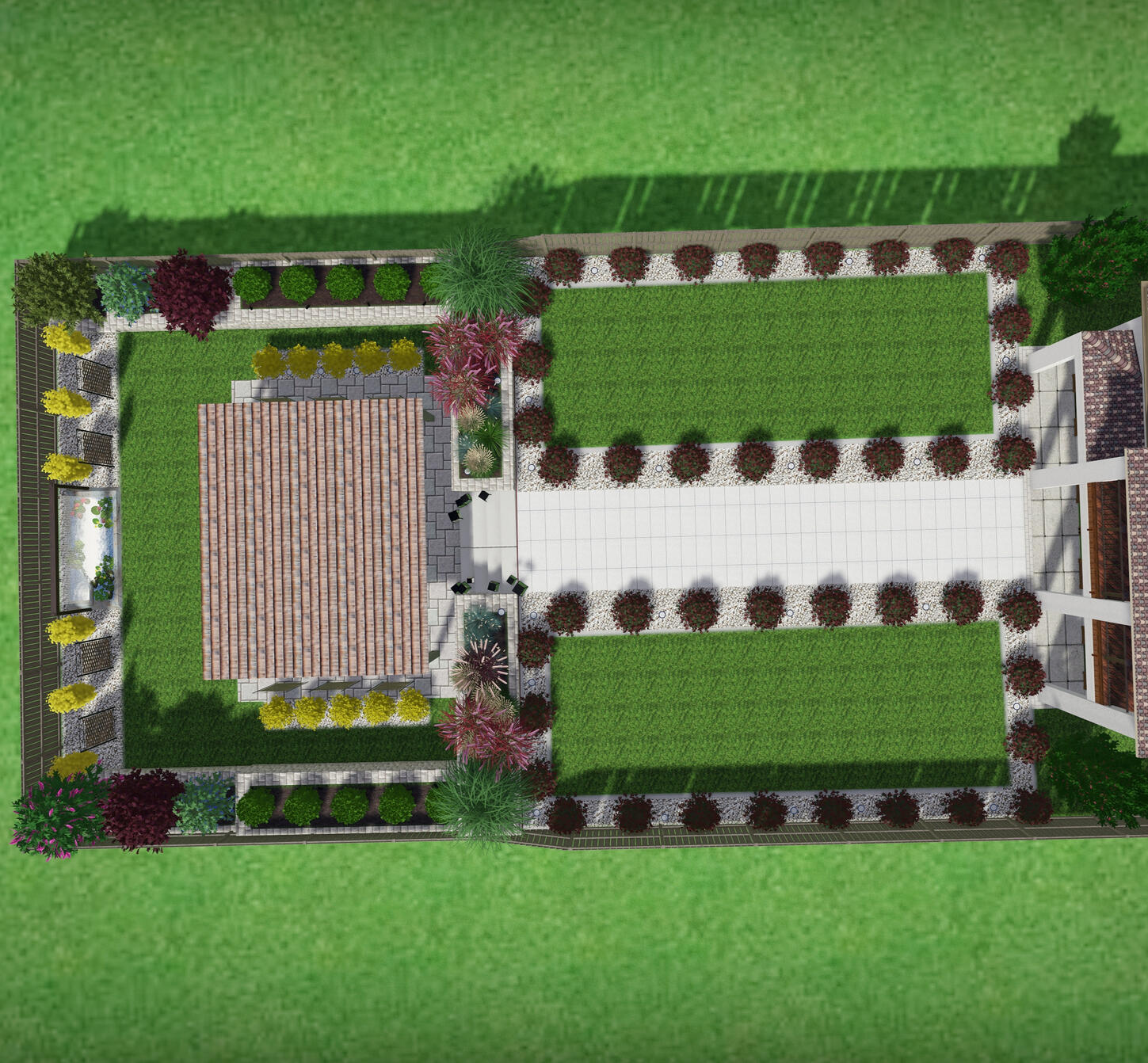 Aerial View | green symmetry